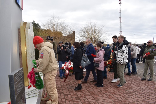 Памятный митинг в Полотняном Заводе.